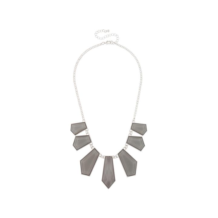 Mixit Gray Statement Necklace