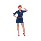 Rosie The Riveter 3-pc. Dress Up Costume Womens