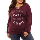Hybrid Kinda Care Sweatshirt - Juniors Plus