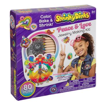 Shrinky Dinks Peace And Love Jewelry Kit
