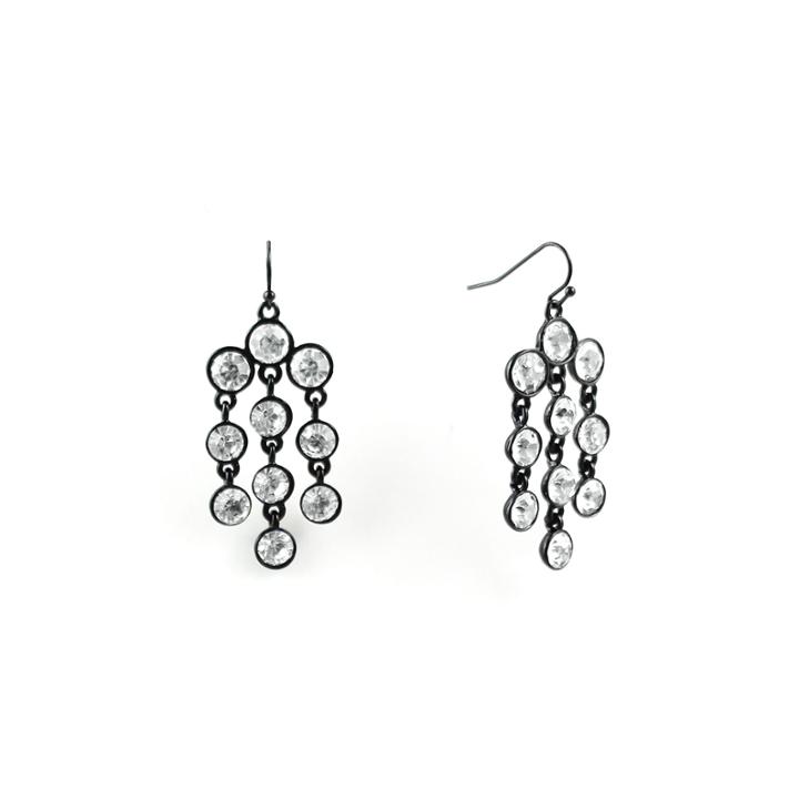 Liz Claiborne Clear Chandelier Earrings