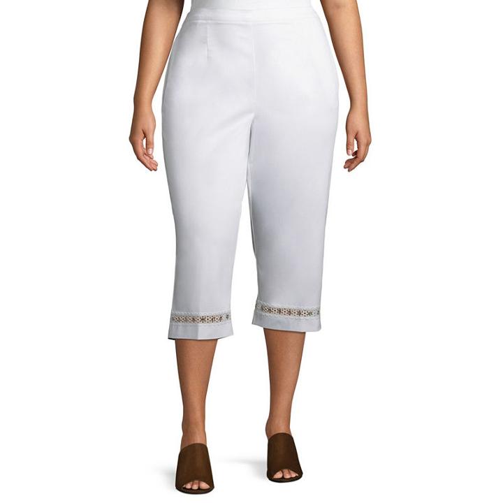 Alfred Dunner Barcelona Lace Grommet Capri - Plus