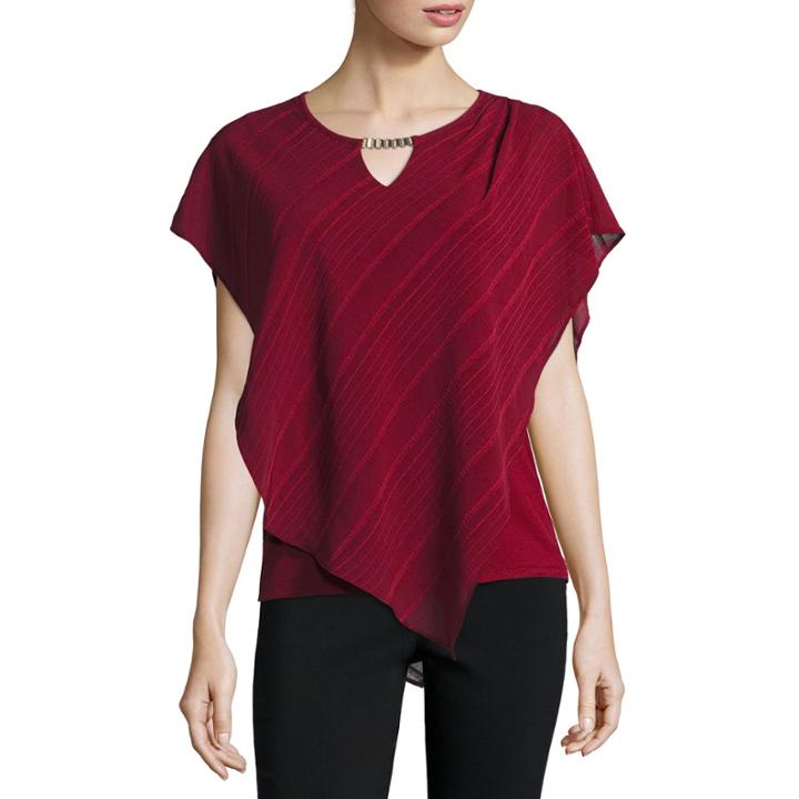 Alyx Short Sleeve Scoop Neck Woven Blouse