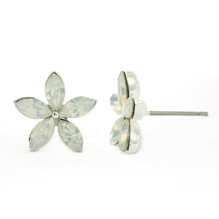 Sparkle Allure White Stud Earrings