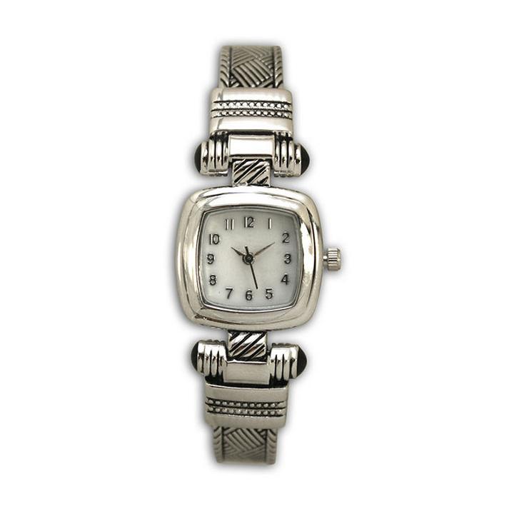 Olivia Pratt Womens Silver Tone Strap Watch-h10032silver