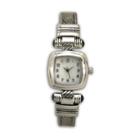 Olivia Pratt Womens Silver Tone Strap Watch-h10032silver