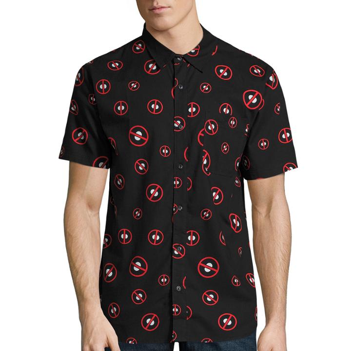 Novelty Season Deadpool Toss Front Shirt
