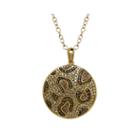 Animal Planet&trade; Crystal 14k Yellow Gold Over Silver Endangered Amur Leopard Pendant Necklace