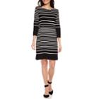 Studio 1 3/4 Sleeve Crepe Sheath Dress-petites
