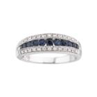 I Said Yes&trade; 1/8 Ct. T.w. Certified Diamond & Sapphire Band