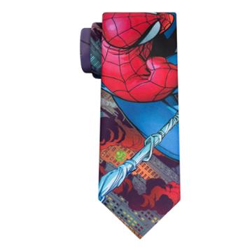 Marvel Burning City Spidy Tie