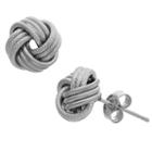 Made In Italy 9mm Knot Stud Earrings