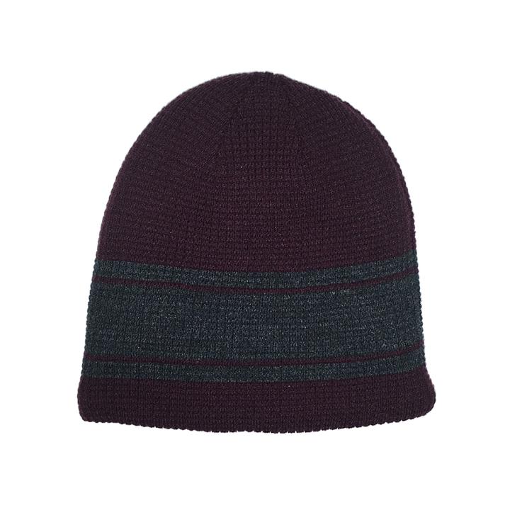 J. Ferrar Feeder Striped Sherpa-lined Beanie