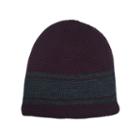 J. Ferrar Feeder Striped Sherpa-lined Beanie