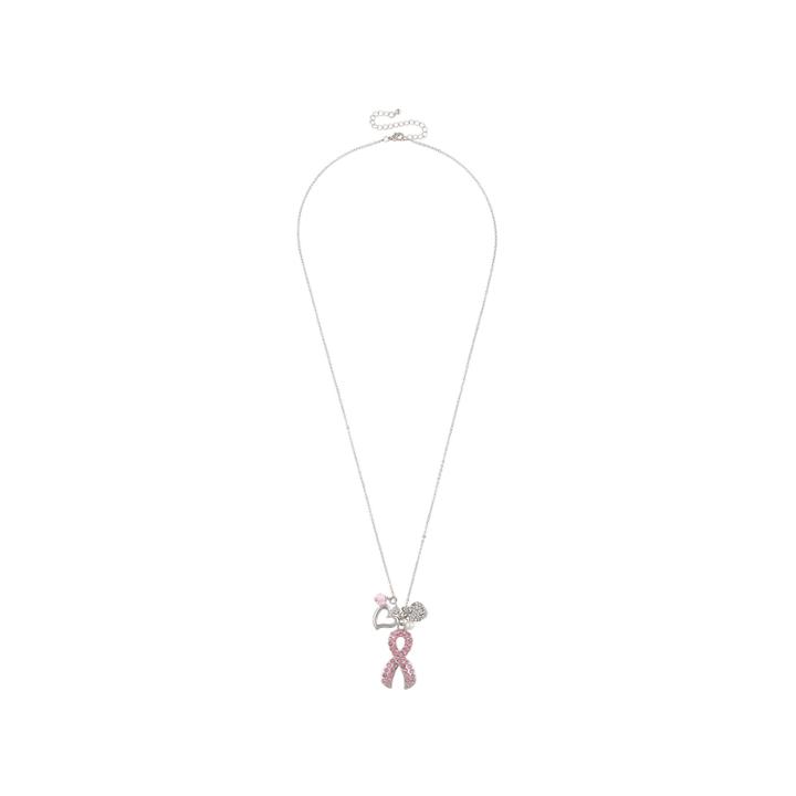 Mixit Womens Pink Pendant Necklace