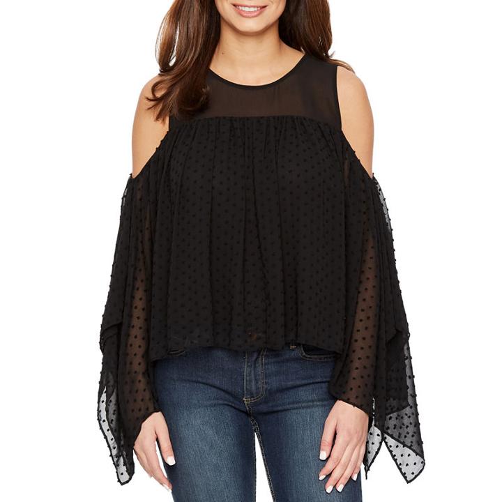 Bold Elements Sleeveless Asymmetrical Cold Shoulder Top