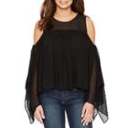 Bold Elements Sleeveless Asymmetrical Cold Shoulder Top