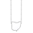 Footnotes Sterling Silver Ohio State Necklace