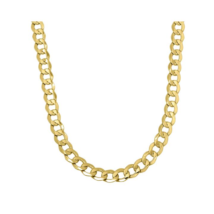 Made In Italy 14k Yellow Gold 24 Hollow Curb Chain