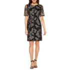 Scarlett 3/4 Sleeve Embellished Fit & Flare Dress