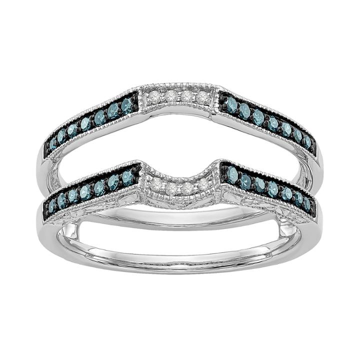 Womens 1/4 Ct. T.w. Genuine Multi Color Diamond 14k Gold
