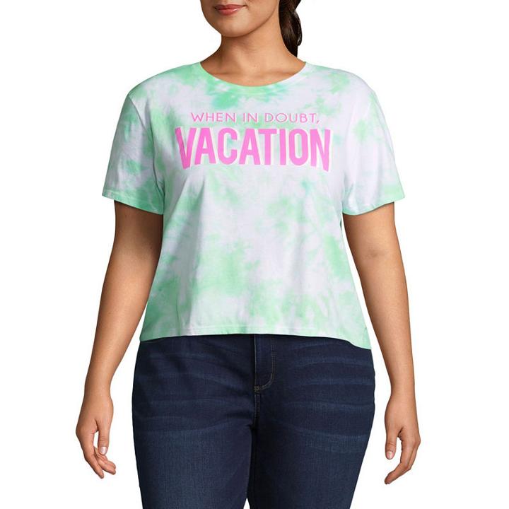 Vacation Cropped Tee - Juniors Plu