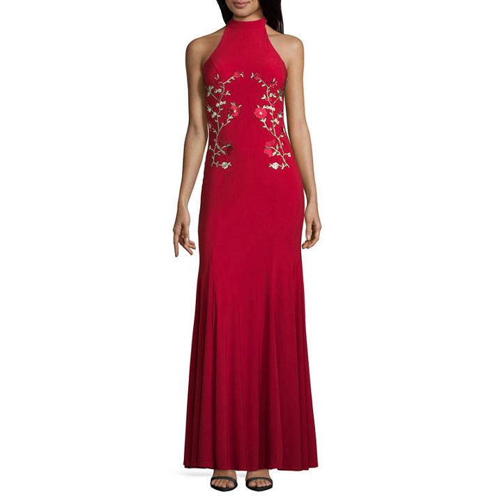 B. Darlin Sleeveless Embroidered Fitted Gown-juniors