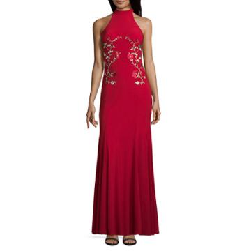 B. Darlin Sleeveless Embroidered Fitted Gown-juniors