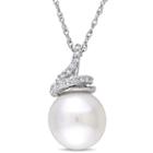 Womens 1/10 Ct. T.w. White Cultured Freshwater Pearls Pendant Necklace