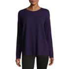 Liz Claiborne Long Sleeve T-shirt-womens - Tall
