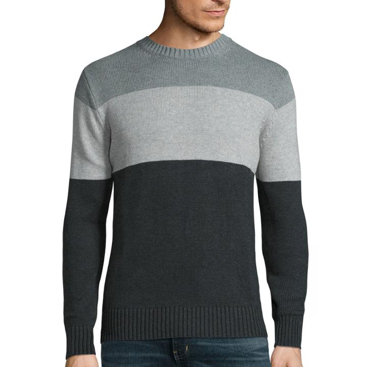 St. John's Bay Long-sleeve Striped Sweater