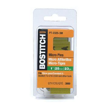 Bostitch Stanley Pt-2325-3m 1in 23 Gauge Galvanized Micro Pin 3000 Count