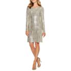 Jessica Howard Long Sleeve Stripe Sheath Dress