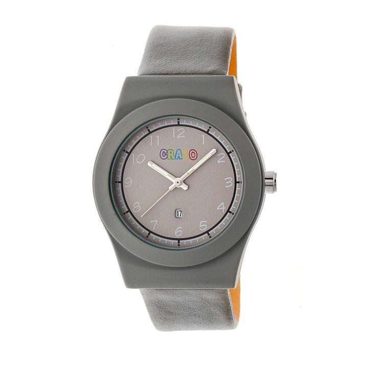 Crayo Unisex Gray Strap Watch-cracr4105