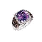 Limited Quantities! Levian Grand Sample Sale 3/8 Ct. T.w. Purple Amethyst Cocktail Ring In 14k Gold