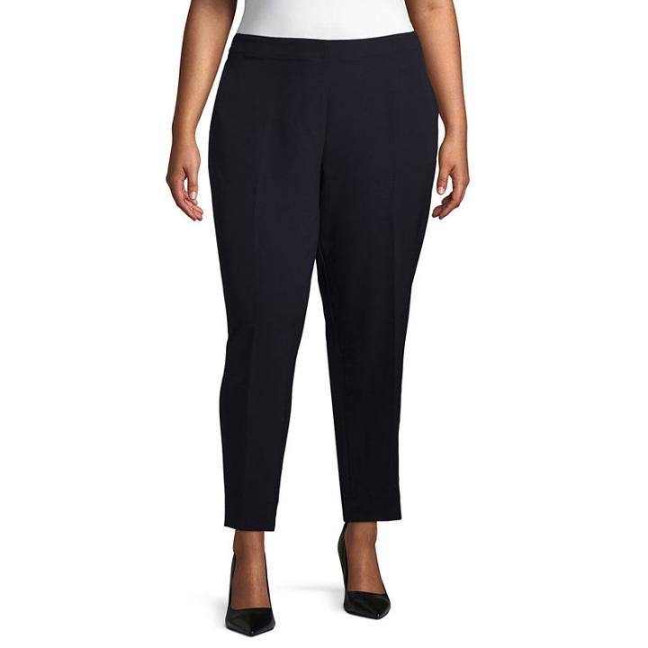 Liz Claiborne Regular Pull On Ankle Pant- Plus