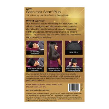 Phusion Luxury Hair Scarf Plus Black Mc Hair Wrap