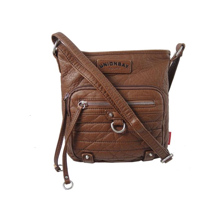 Union Bay Quilted Front Zip Crossbody Bag