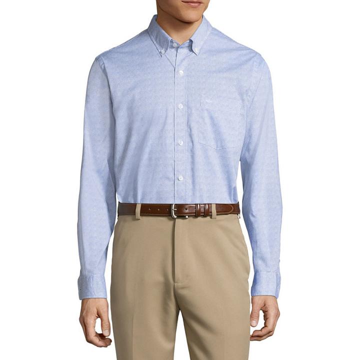 Dockers Long Sleeve Pattern Button-front Shirt