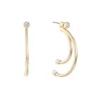 Monet Jewelry White Simulated Pearls Earring Jackets