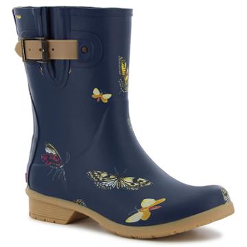 Chooka Fashion Butterfly Womens Waterproof Rain Boots