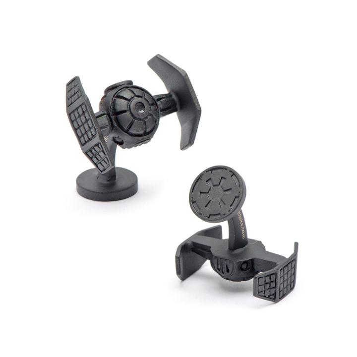 Star Wars Matte Darth Vader Tie Starfighter Cuff Links