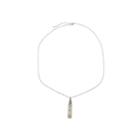 Silver Elements By Barse Womens White Opal Sterling Silver Pendant Necklace