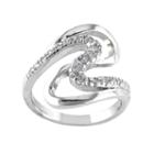 Cubic Zirconia Swirl Ring