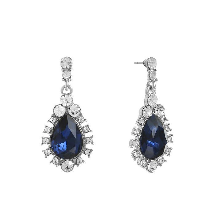 Monet Jewelry Blue Round Drop Earrings