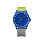 Smile Solar Blue Green And Black Strap Sports Watch