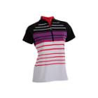 Point Short Sleeve Short Sleeve Stripe Knit Polo Shirt