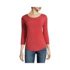 A.n.a 3/4-sleeve Back-seam Tee - Petite