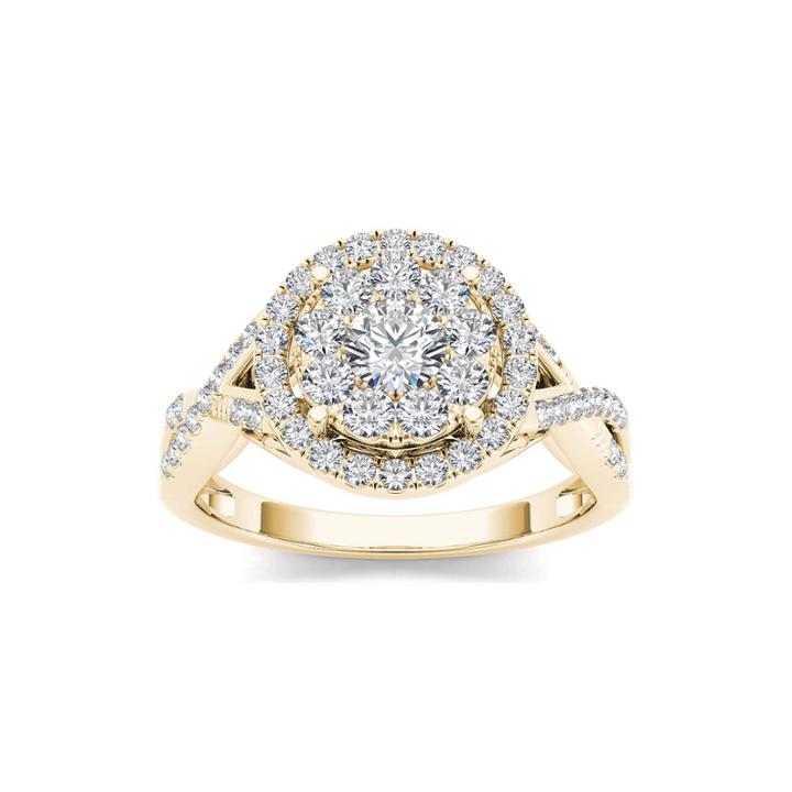 3/4 Ct. T.w. Diamond 10k Yellow Gold Engagement Ring