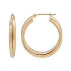 14k Gold 25mm Hoop Earrings